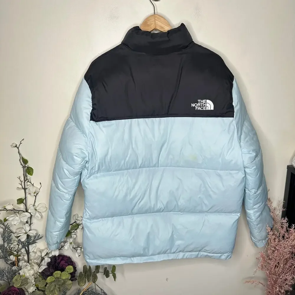 THE NORTH FACE 1996 Retro Nuptse Puffer Jacket Light Sky Blue Sz XXL